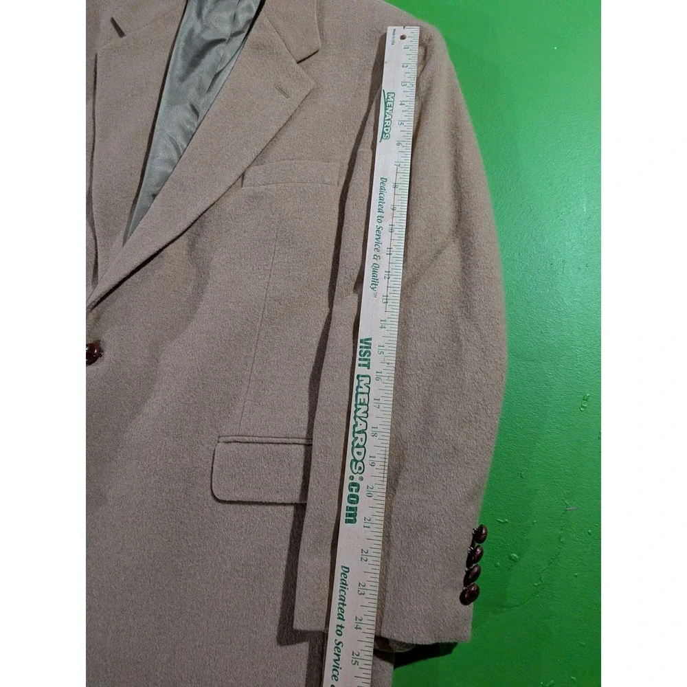Vintage Evan Picone For ZCMI Camel Hair Blazer Down Tan Men's 44